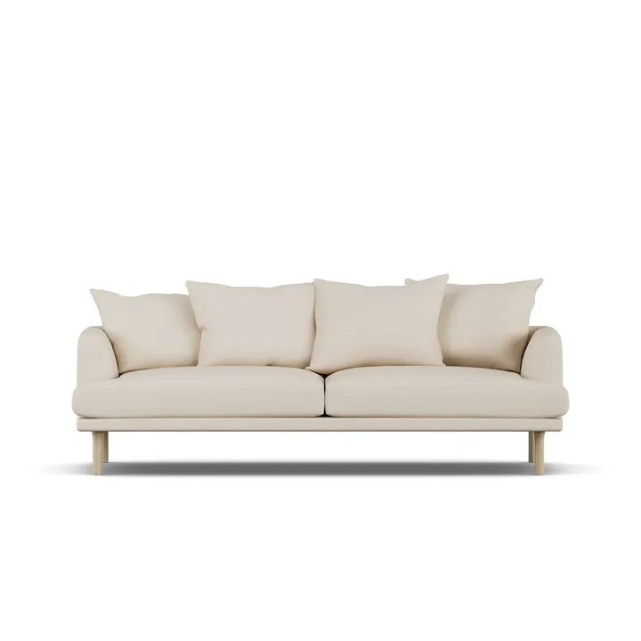 Sjövik sofa - Same Beige 6670-hvitoljet eik, 3-seters - 1898