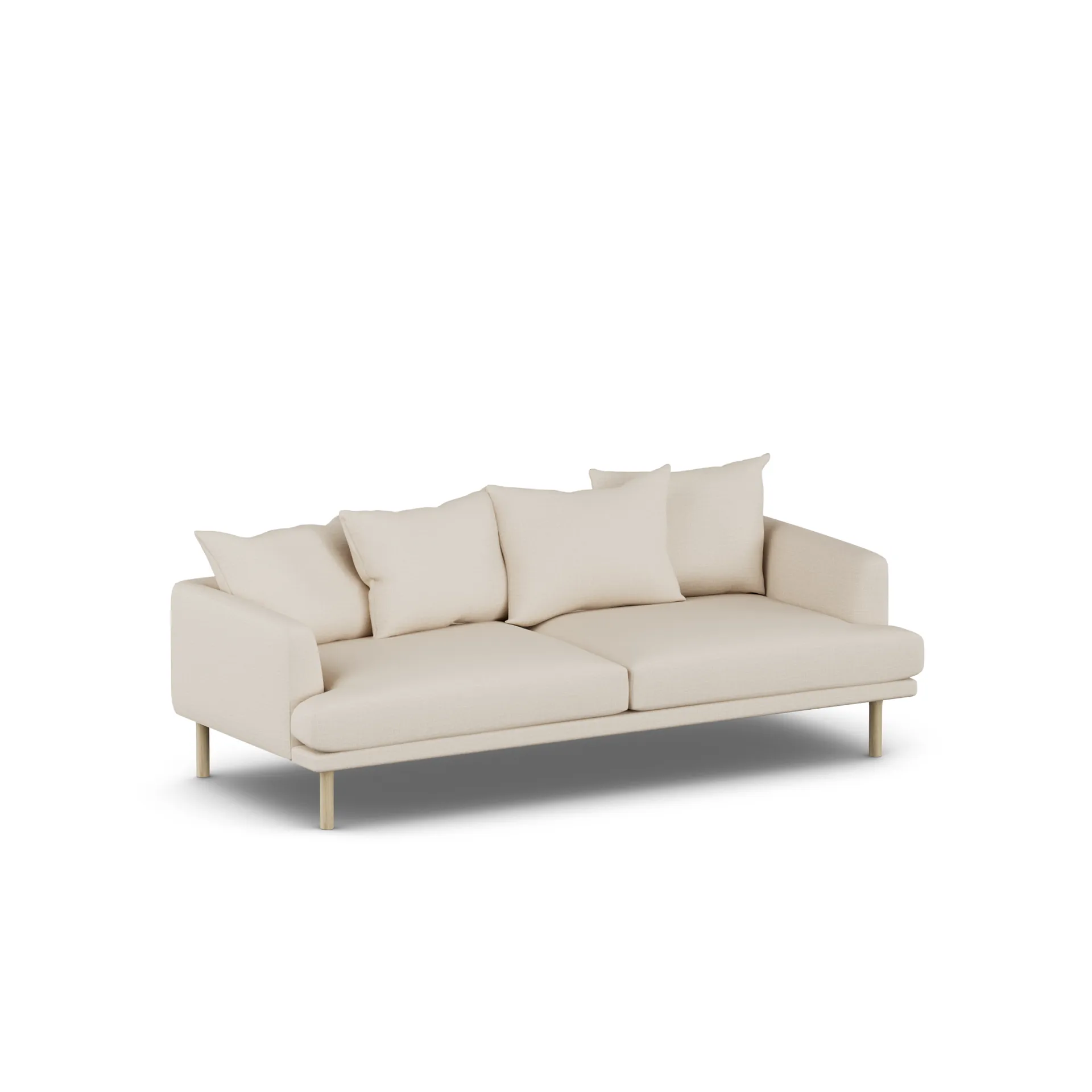 Sjövik sofa, Same Beige 6670-hvitoljet eik, 3-seters 1898