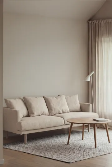 Sjövik sofa - Same Beige 6670-hvitoljet eik, 3-seters - 1898