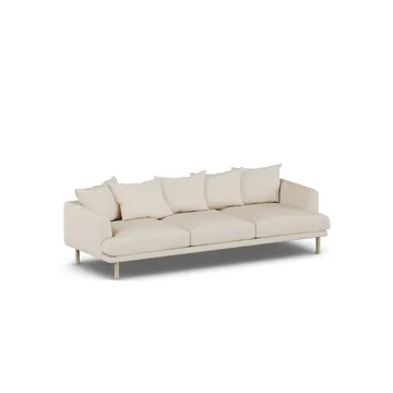 Sjövik sofa - Same Beige 6670-hvitoljet eik, 3,5-seters - 1898