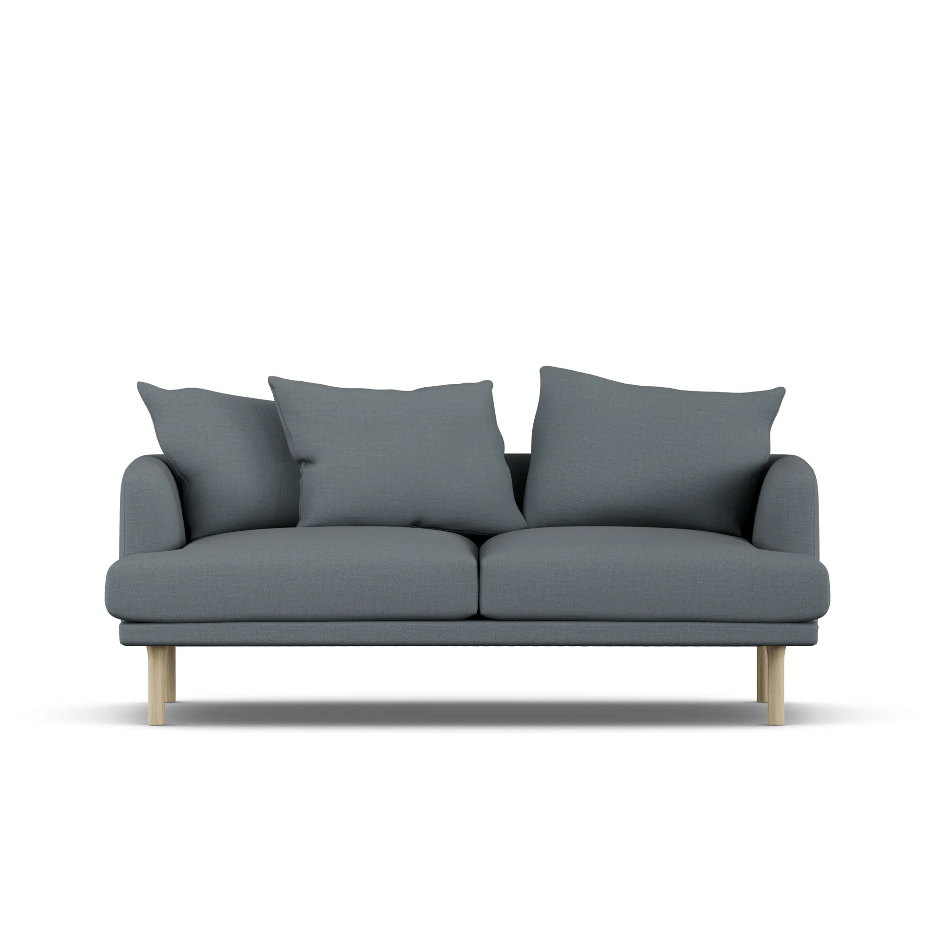 Sjövik sofa, Same Blue 6678-hvitoljet eik, 2,5-seters 1898
