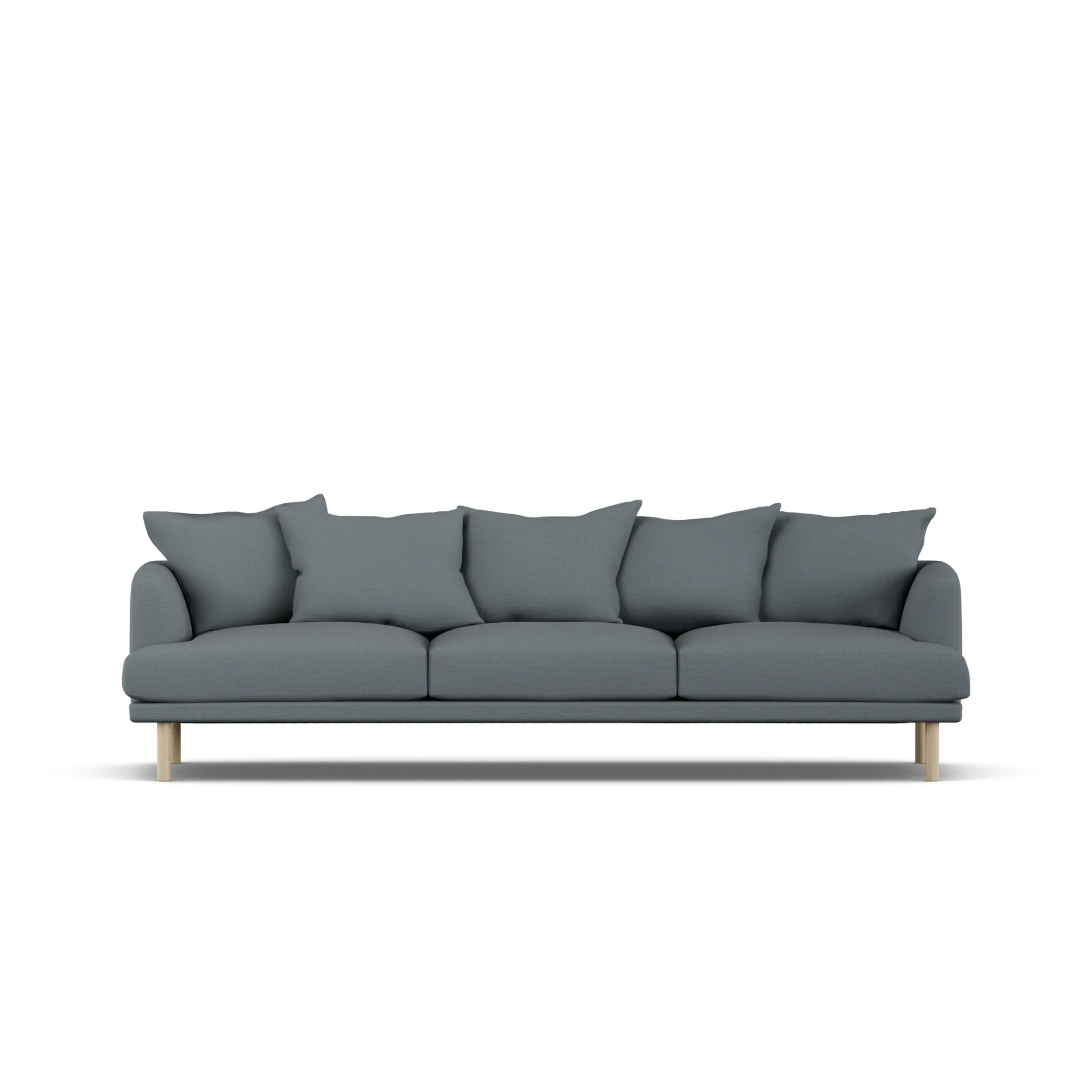 Sjövik sofa, Same Blue 6678-hvitoljet eik, 3,5-seters 1898