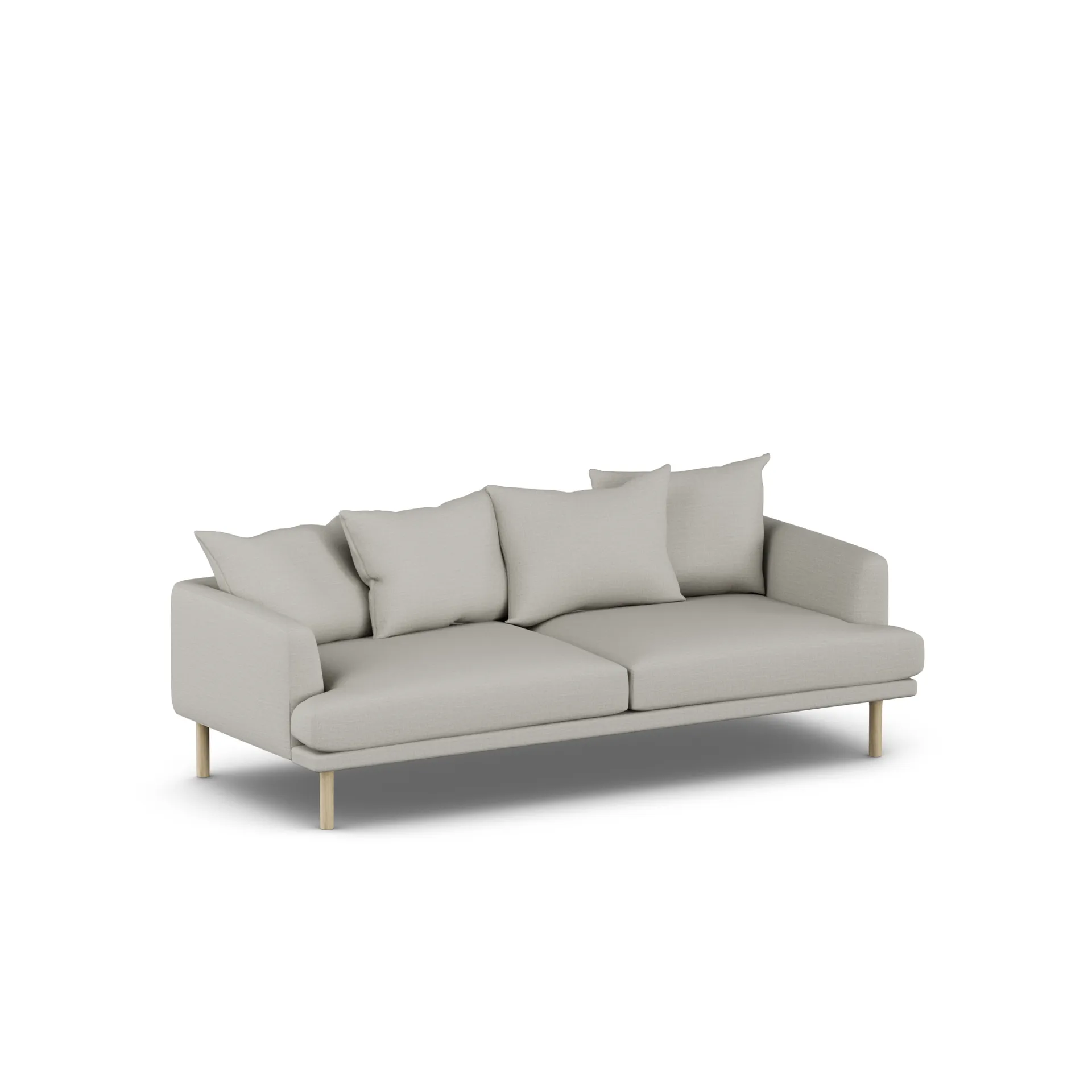 Sjövik sofa, Same Grey 6673-hvitoljet eik, 3-seters 1898