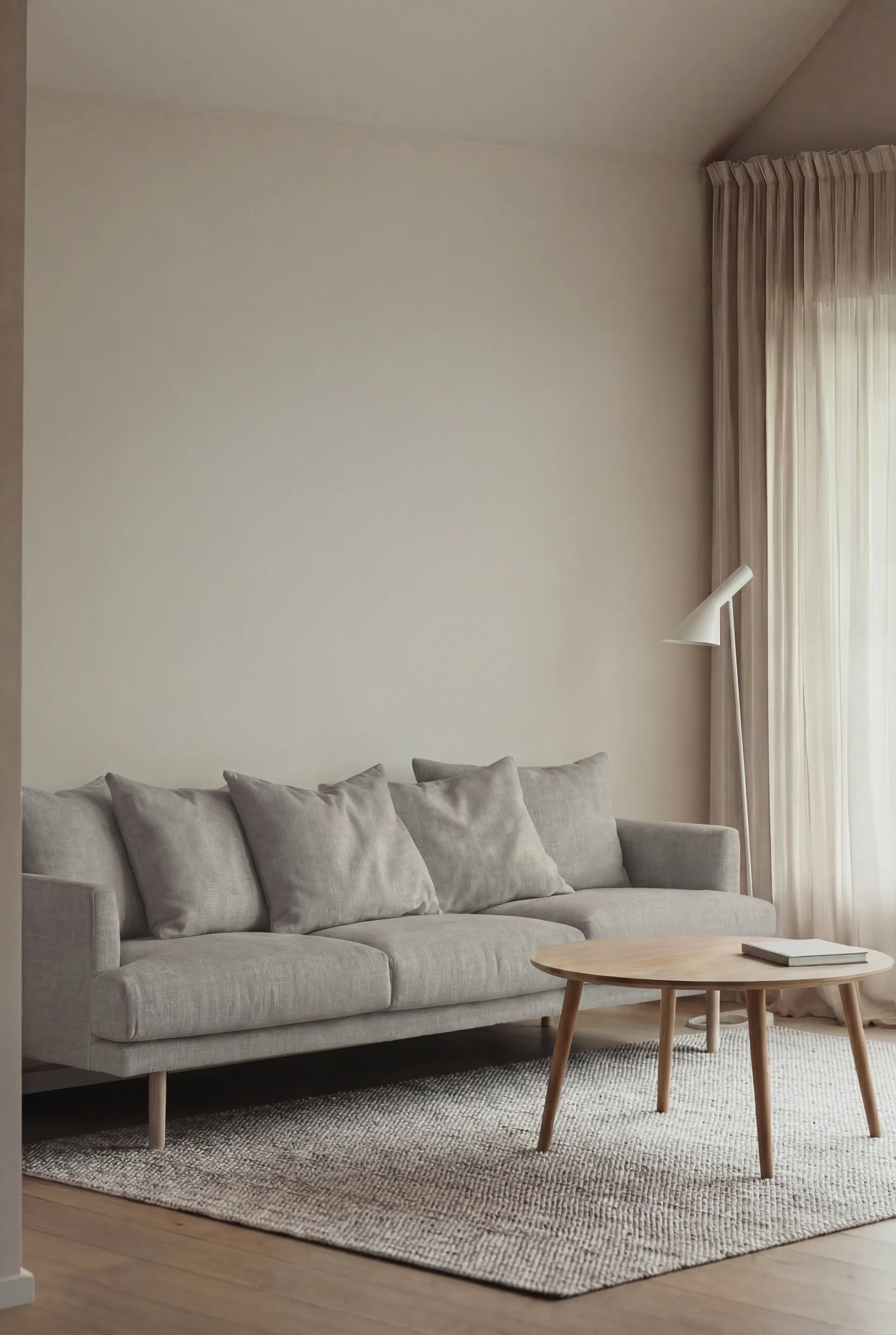 Sjövik sofa, Same Grey 6673-hvitoljet eik, 3,5-seters 1898