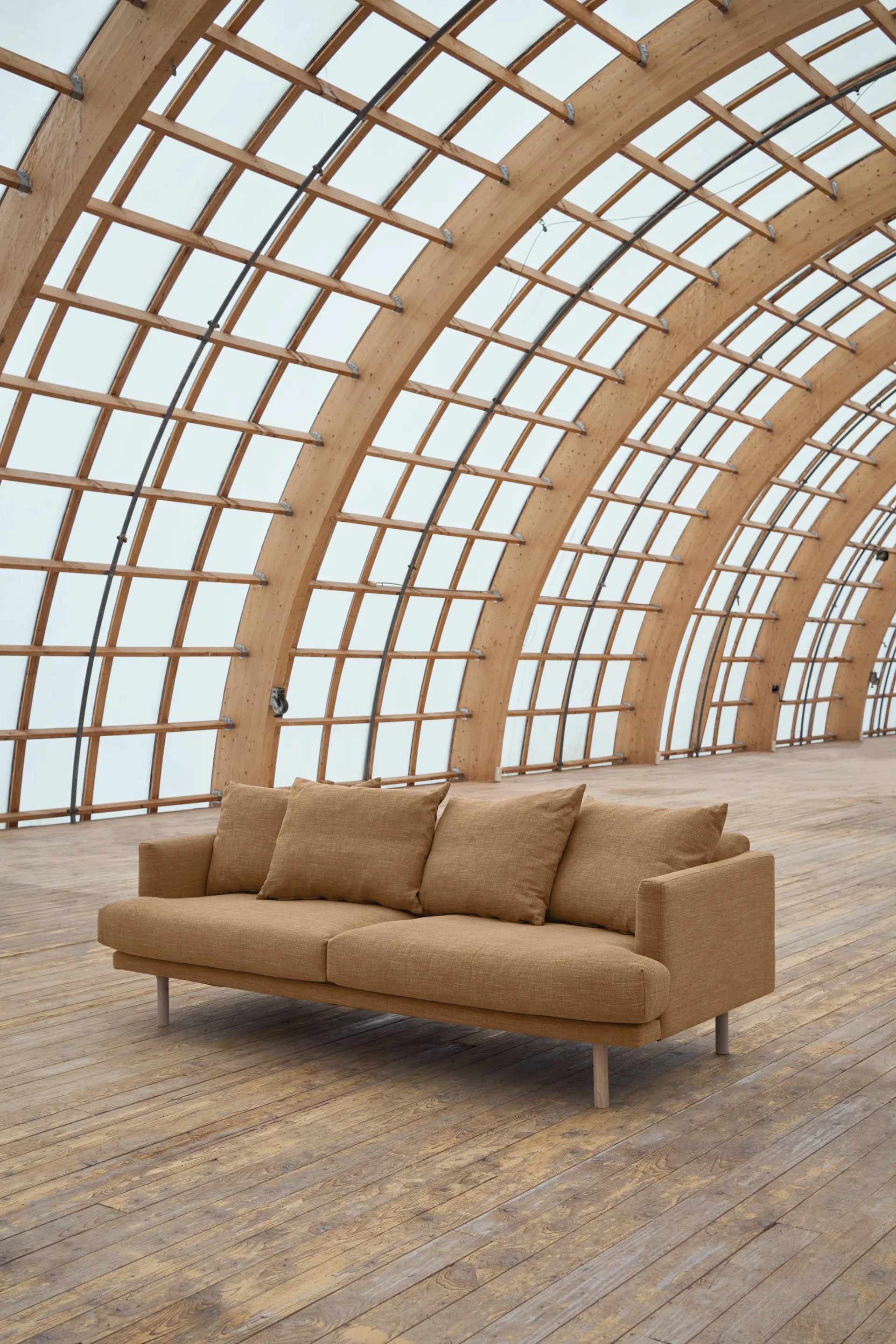 Sjövik sofa, Same Ochre 6676-hvitoljet eik, 3-seters 1898