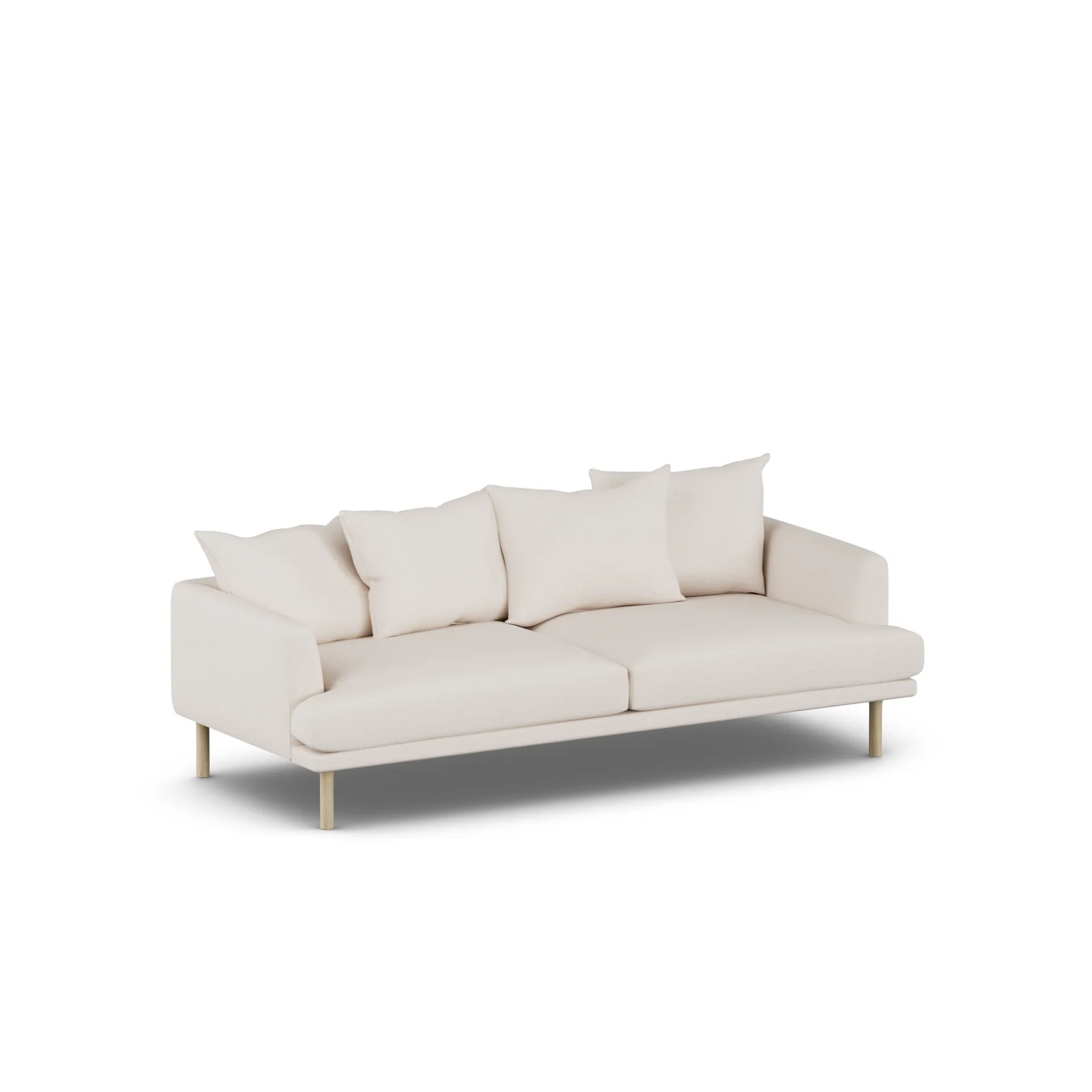 Sjövik sofa, Same Off White 6671-hvitoljet eik, 3-seters 1898