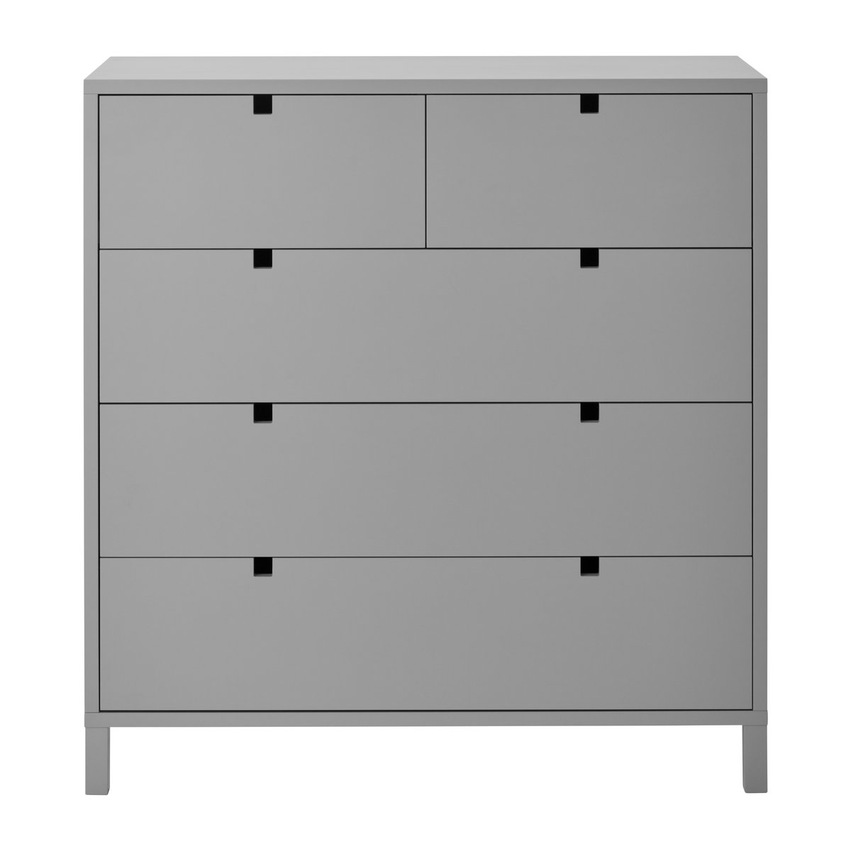 1898 Square kommode 2+3 skuffer Grå | Skandinavisk Design | Grå