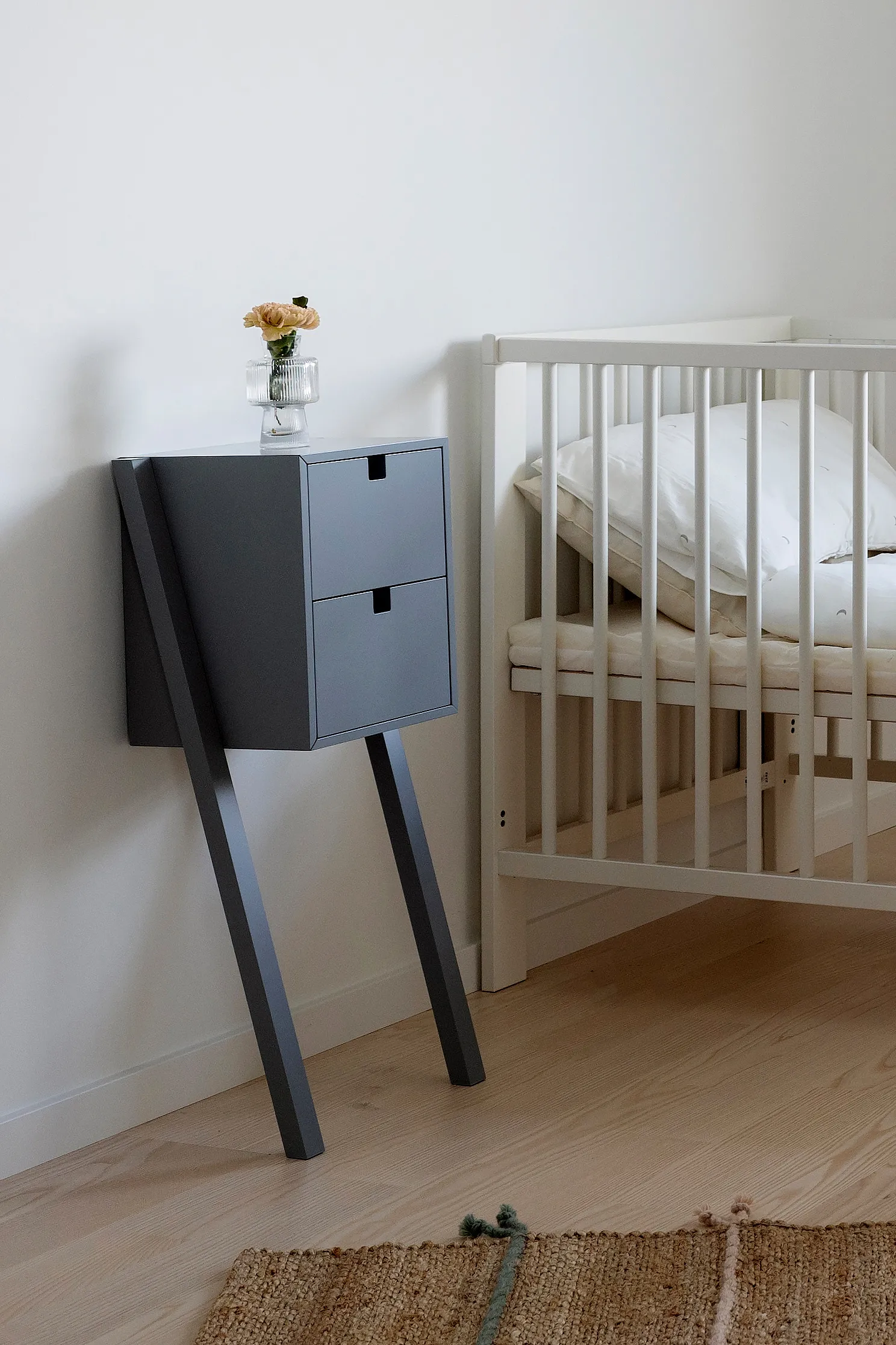 Square senge- og entréhylle, Grå 1898