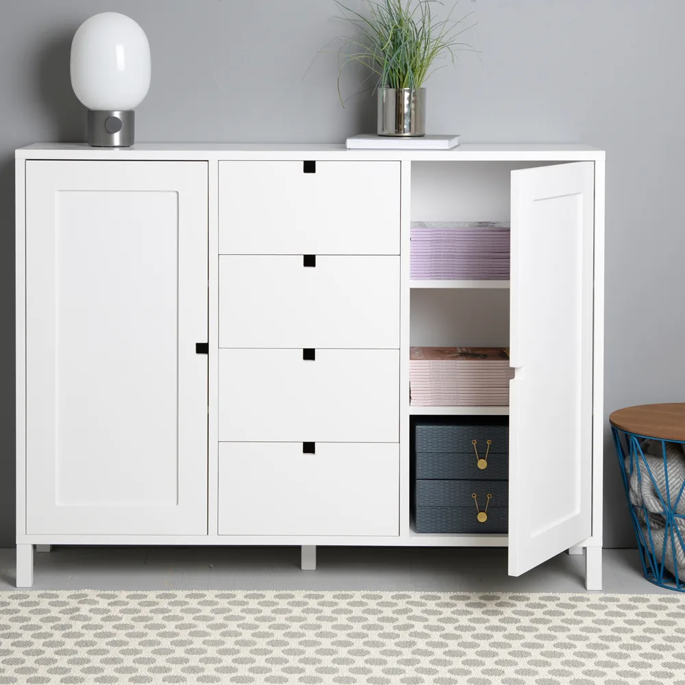 Square skjenk, hvit 1898