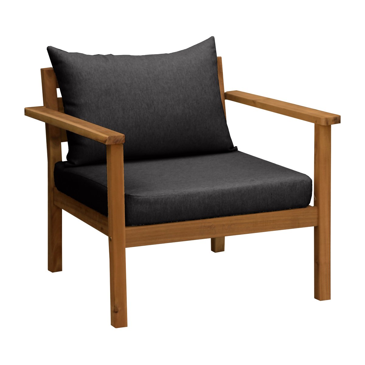 1898 Stockaryd loungestol teak/dark grey | Skandinavisk Design | Grå