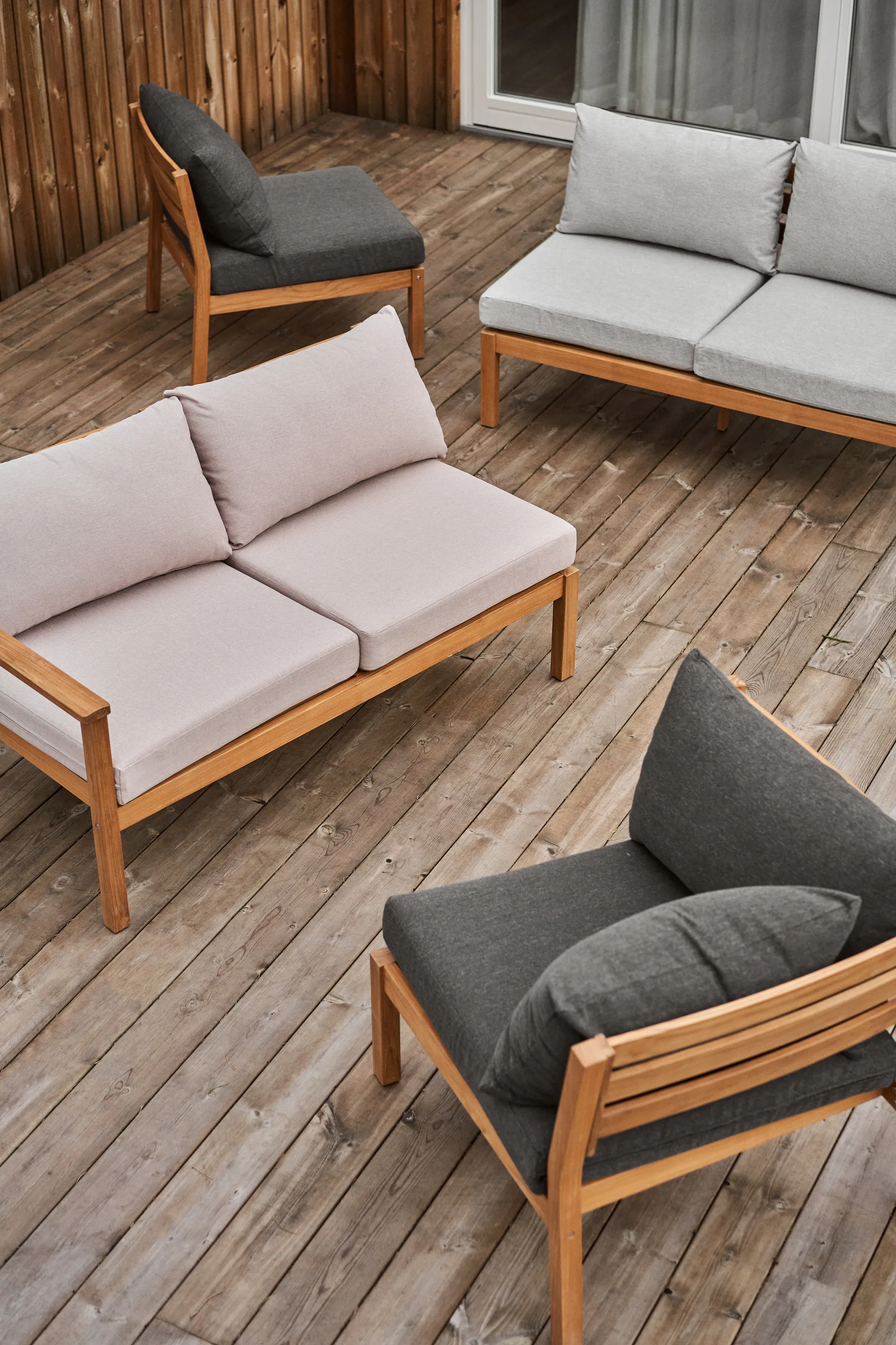 Stockaryd sofamodul hjørnedel teak/dark grey 1898