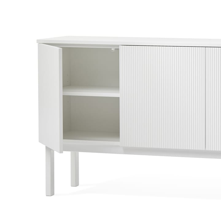 Beam sideboard - Hvitlakkert, sokkel i hvitoljet eik - A2