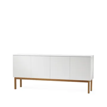Beam sideboard - Hvitlakkert, stativ i oljet eik - A2