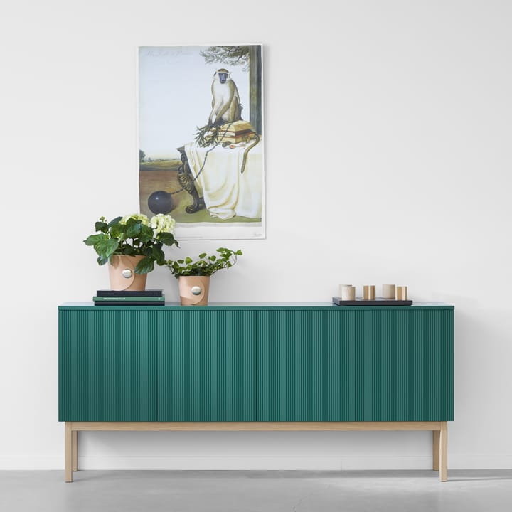 Beam sideboard, Lysegrå, lysegrått stativ, topplate i carrara marmor A2