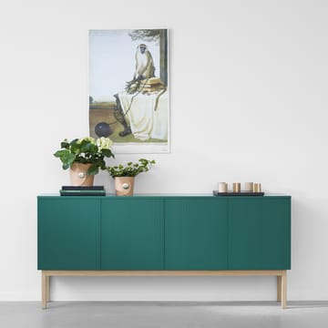 Beam sideboard - Lysegrå, lysegrått stativ, topplate i carrara marmor - A2
