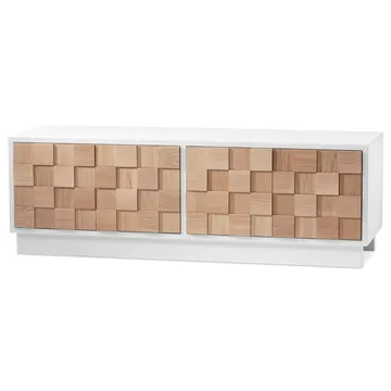 Collect 2016 mediabenk - Hvitoljet eik-hvit - A2