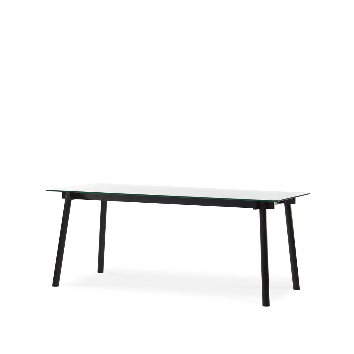 Bilde av A2 Corners spisebord eik sortbeiset glass