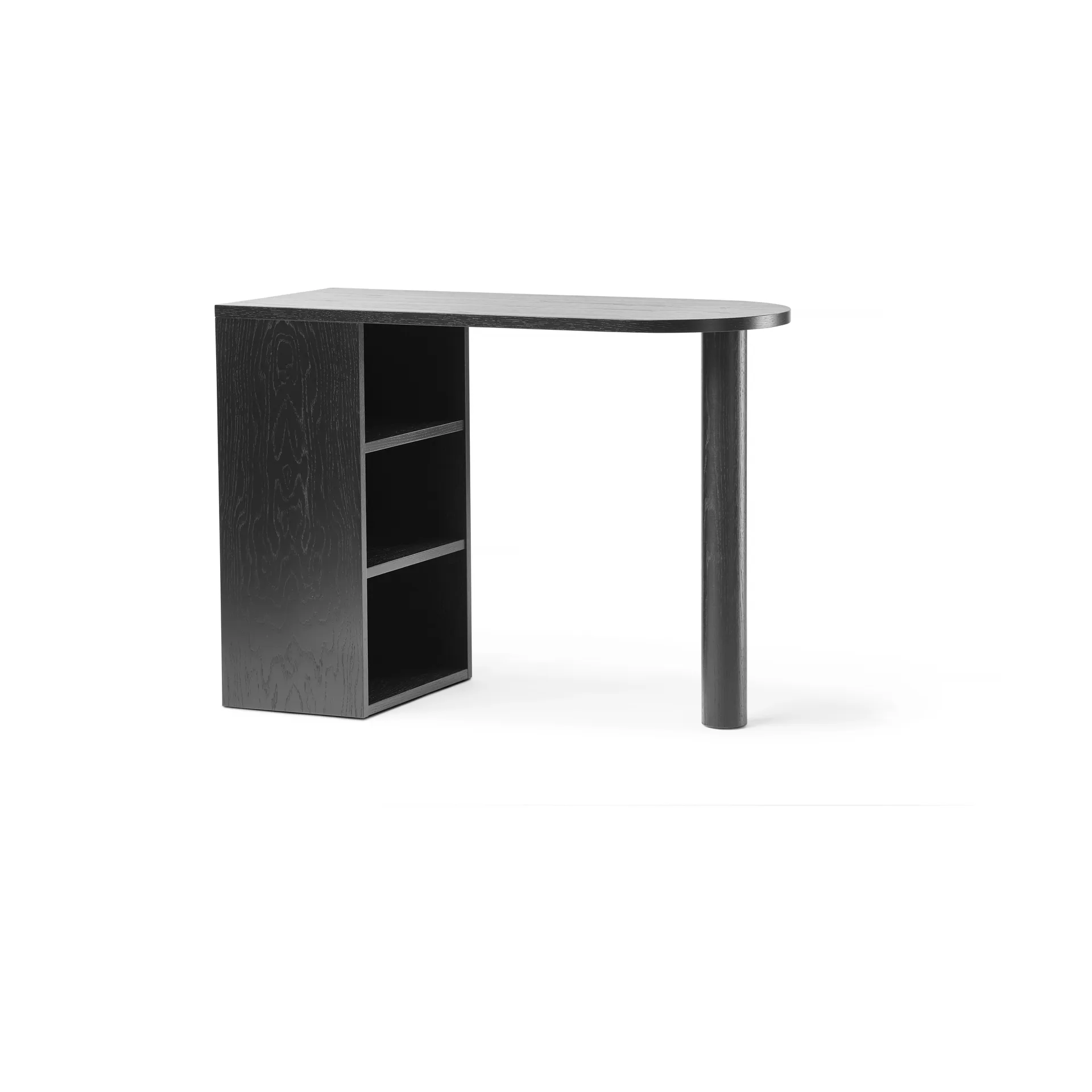 Hub skrivebord, Svartbeiset eik, 100x73x43 cm A2
