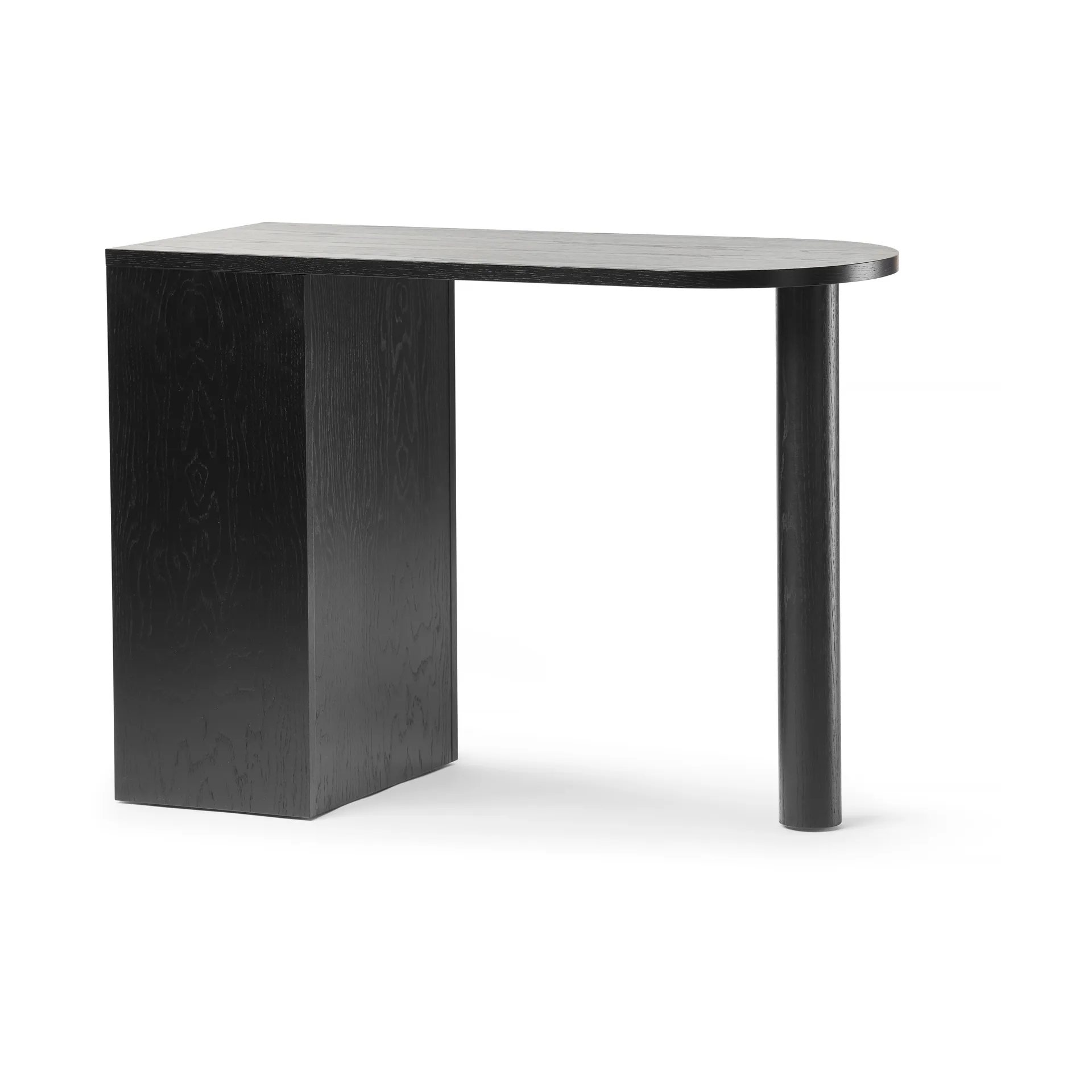 Hub skrivebord, Svartbeiset eik, 100x73x43 cm A2