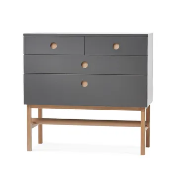 Keep kommode - Grey, hvitoljet eikestativ - A2