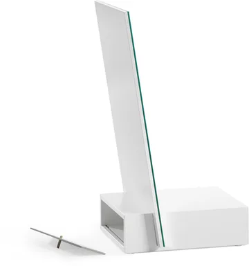 Me bordsspeil med oppbevaring - Hvit, 34x57x30 cm - A2