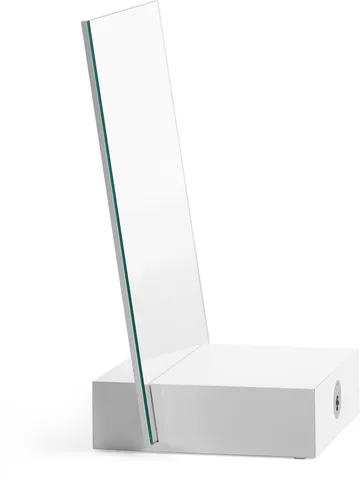 Me bordsspeil med oppbevaring - Hvit, 34x57x30 cm - A2