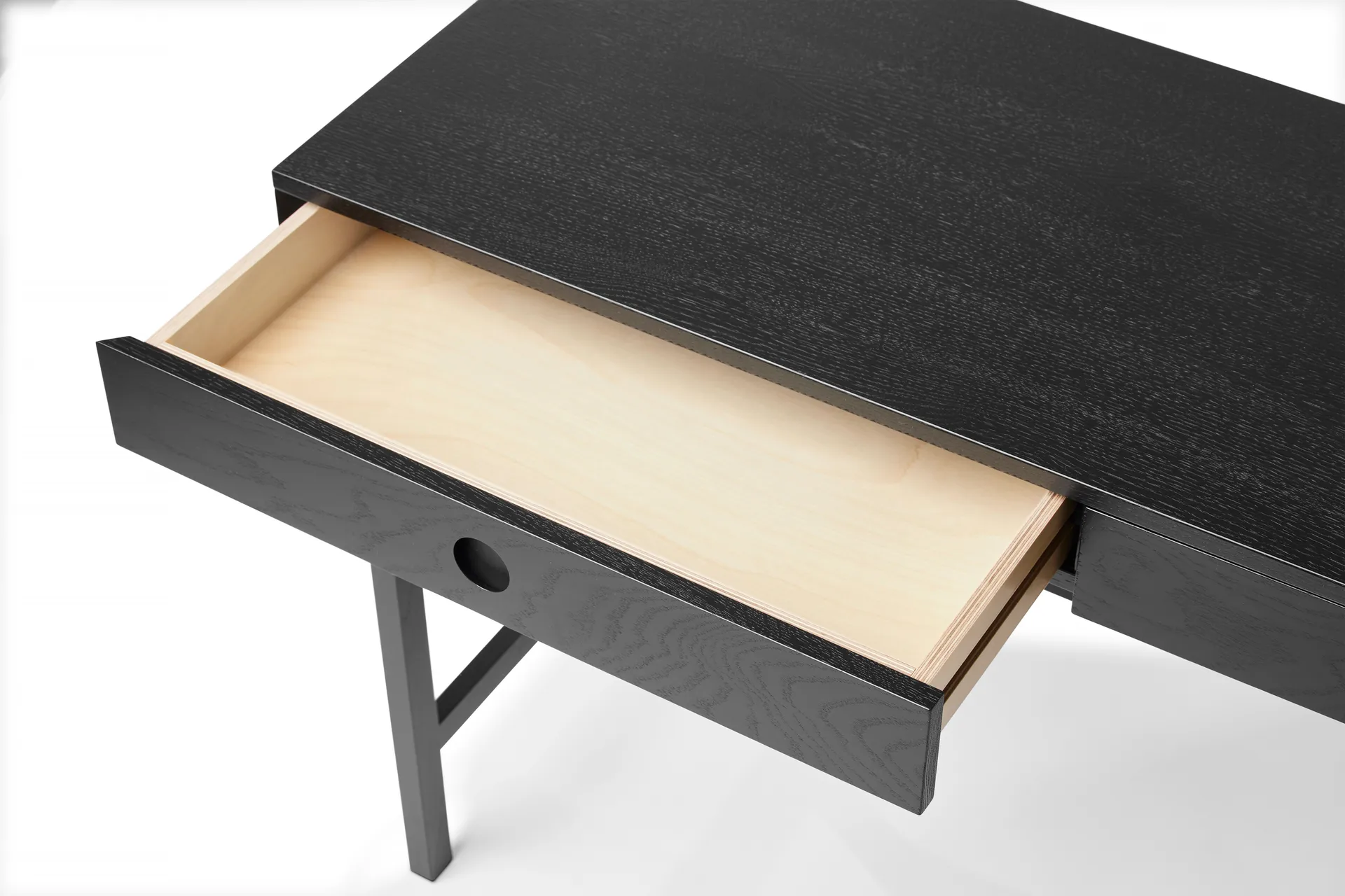 Mind skrivebord, Svartbeiset eik, 118x74x44 cm A2