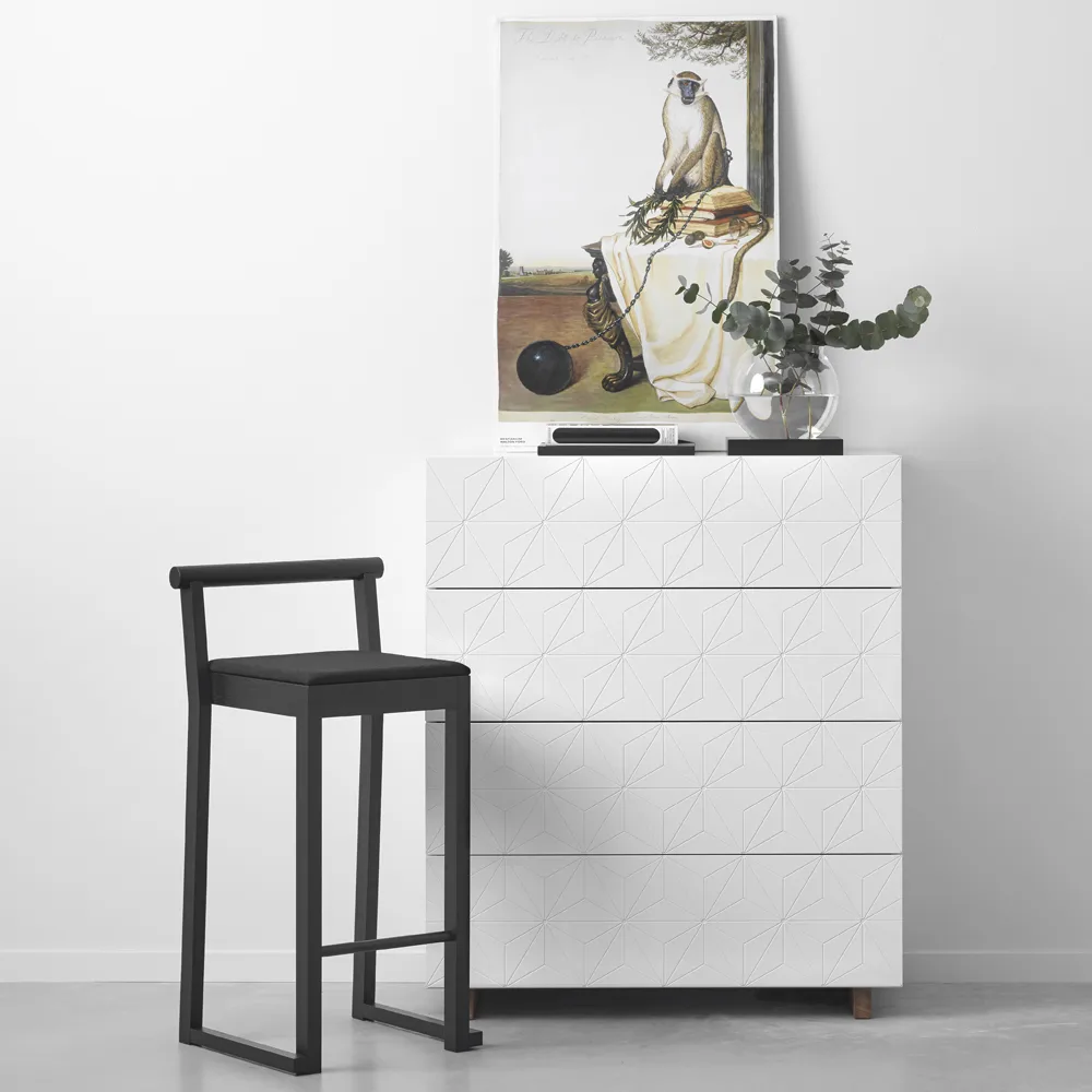 Stars kommode, hvit, hvite ben A2