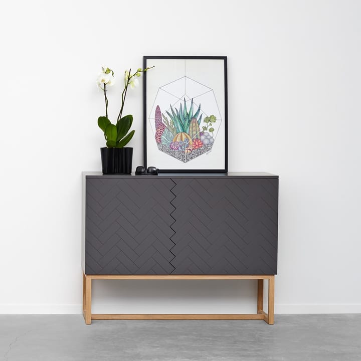 Story Sideboard - hvit, hvit marmortopp, hvitt stativ - A2