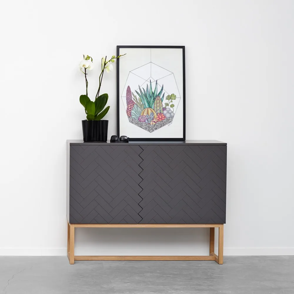 Story Sideboard, midnattblå, blått stativ A2