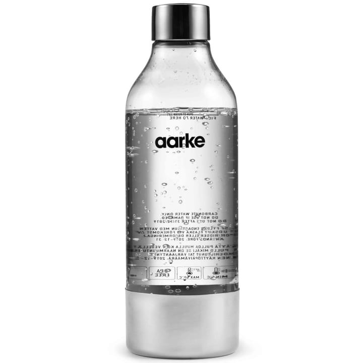 Aarke PET vannflaske 1 L - Polished steel - Aarke