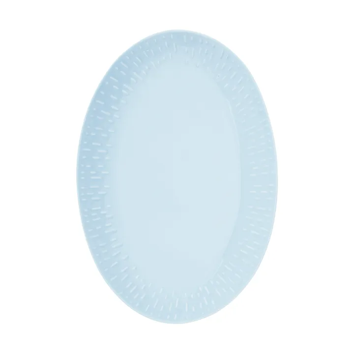 Confetti ovalt fat - Aqua, 25,5×36 cm - Aida