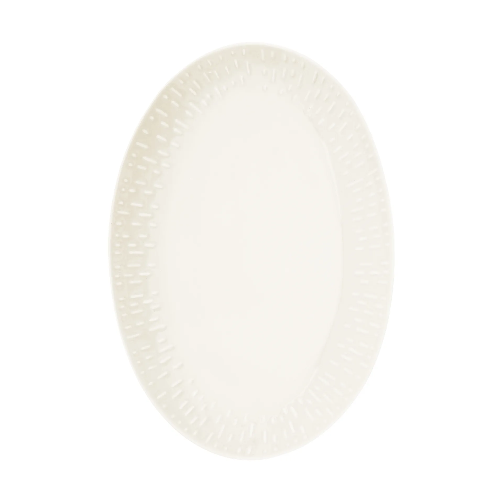 Confetti ovalt fat, Vanilla, 25,5×36 cm Aida