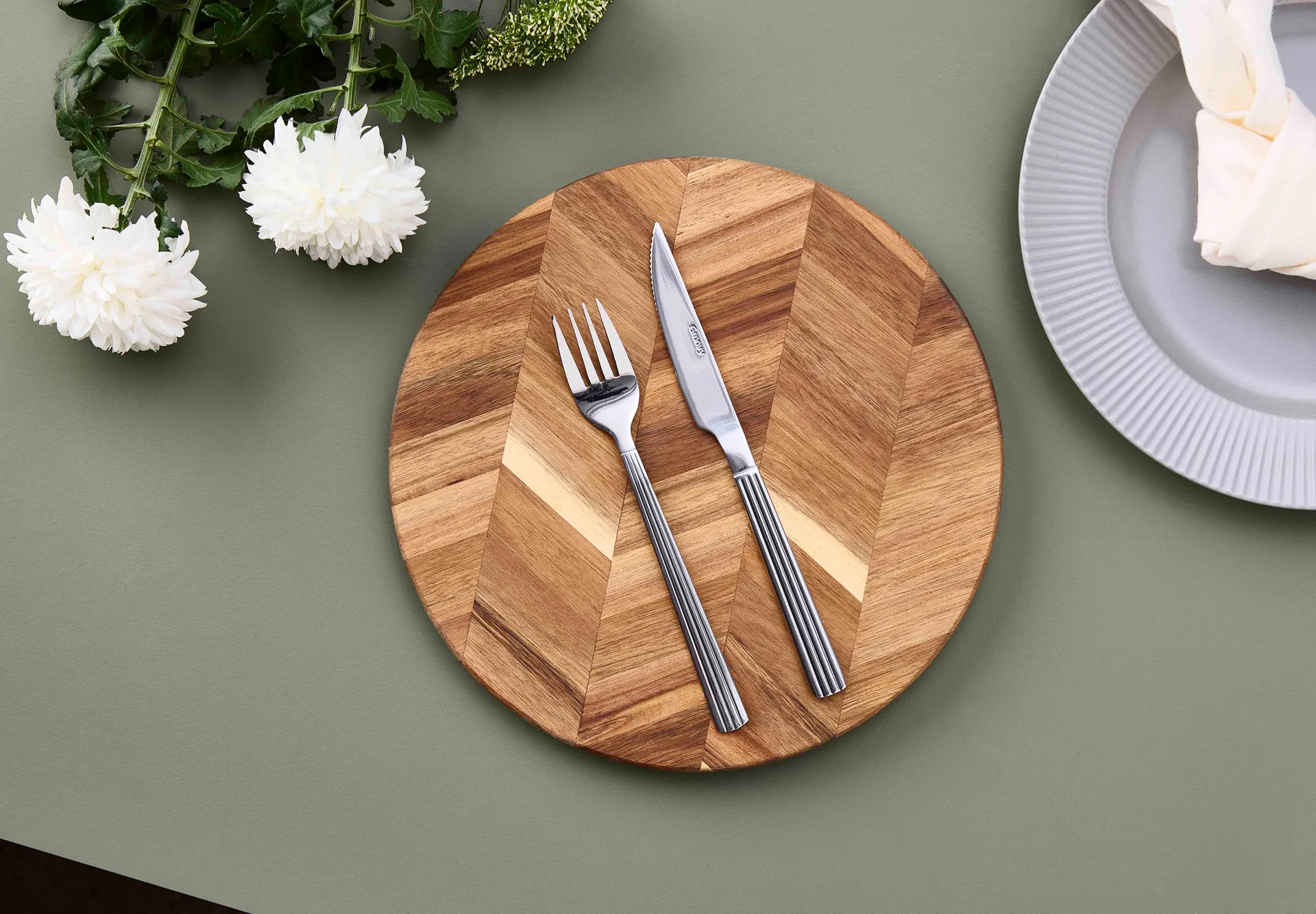 Groovy biffkniv, Rustfritt stål Aida