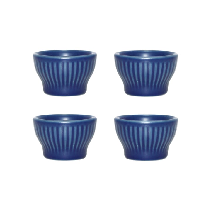Groovy eggeglass 4-pakning - Blue stoneware - Aida