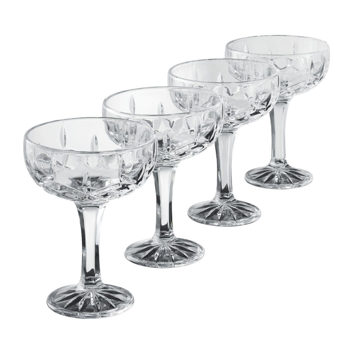 Aida Harvey champagneskål 25 cl 4-stk. Klar | Skandinavisk Design | Champagneglass | Gjennomsiktig