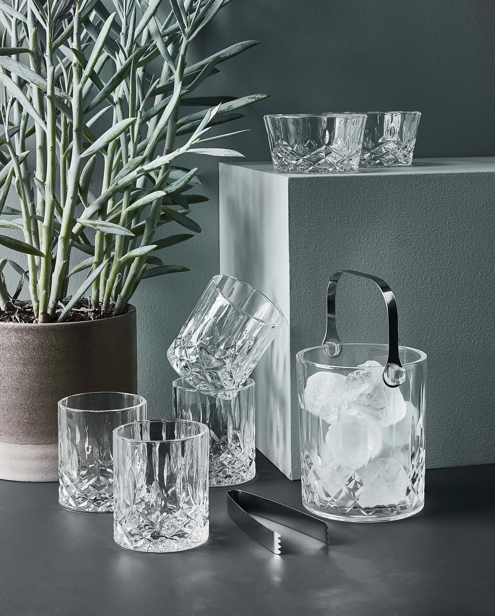 Harvey skål Ø11,5 cm 4-stk., Klar Aida