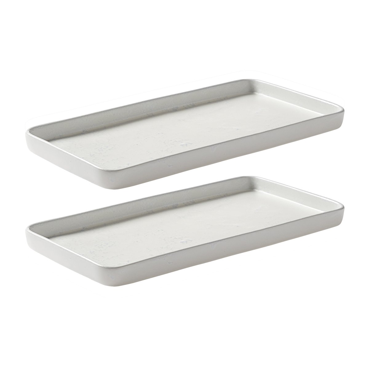Aida - RAW Arctic White rektangulært fat 6x18,9x35,2 cm 2 stk