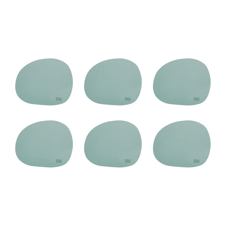Raw glassunderlag silikon 6-pakning - Grønn - Aida