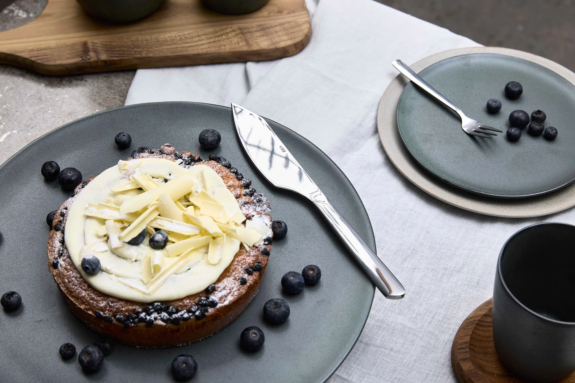 Raw kakekniv, Stål blank Aida