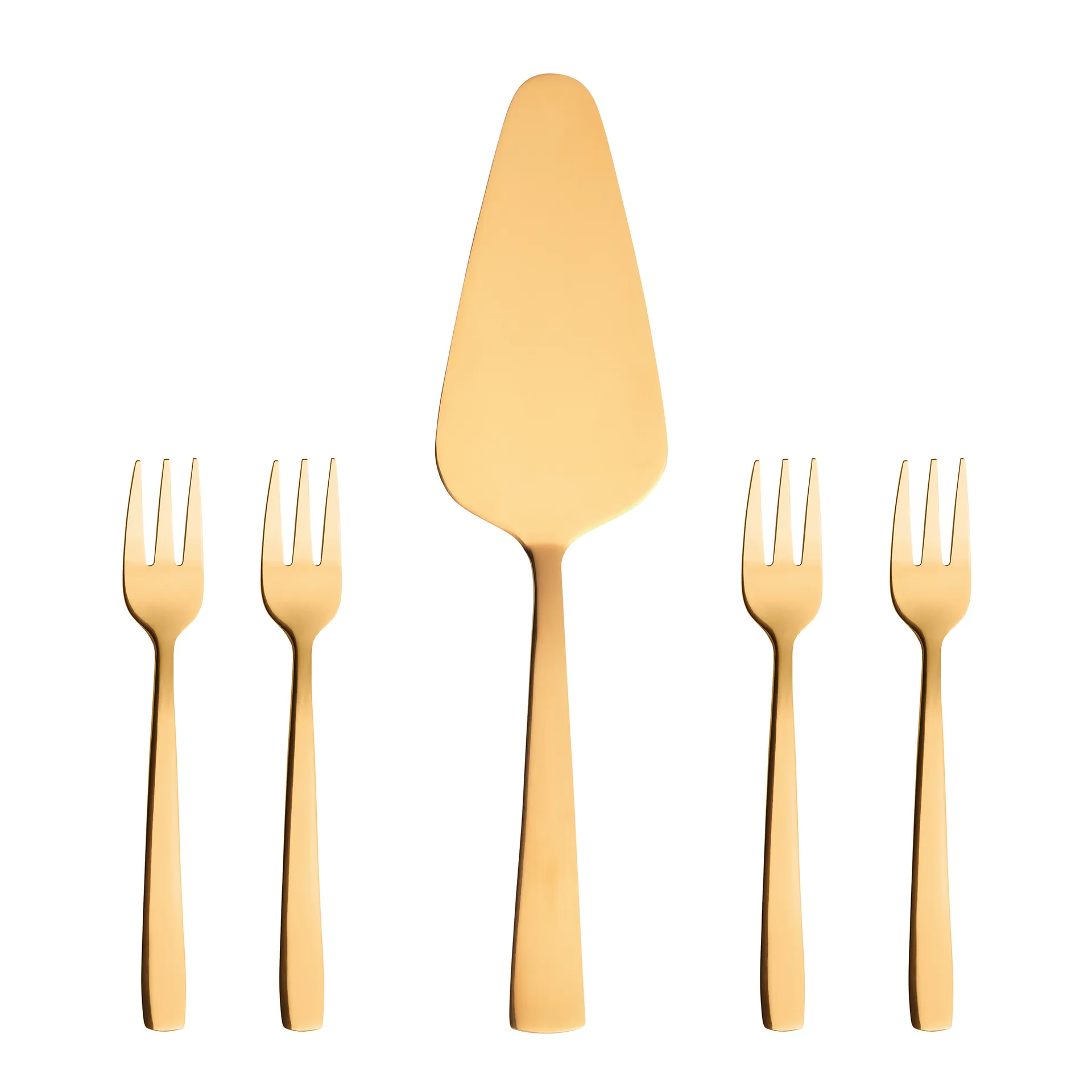 Raw kakesett 5 deler, Guld Aida