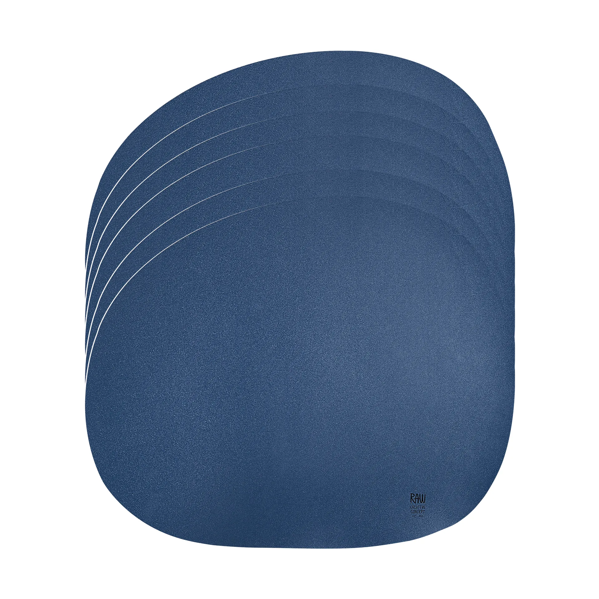 Raw Organic bordbrikke6-pakning, Marineblå Aida
