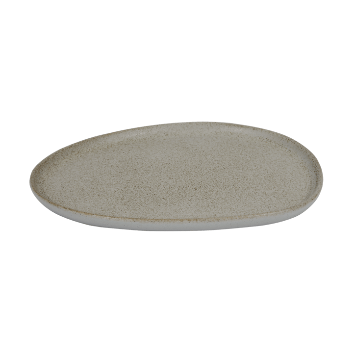 Raw Organic lunsjtallerken 24 x 21 cm, Sandy beige Aida