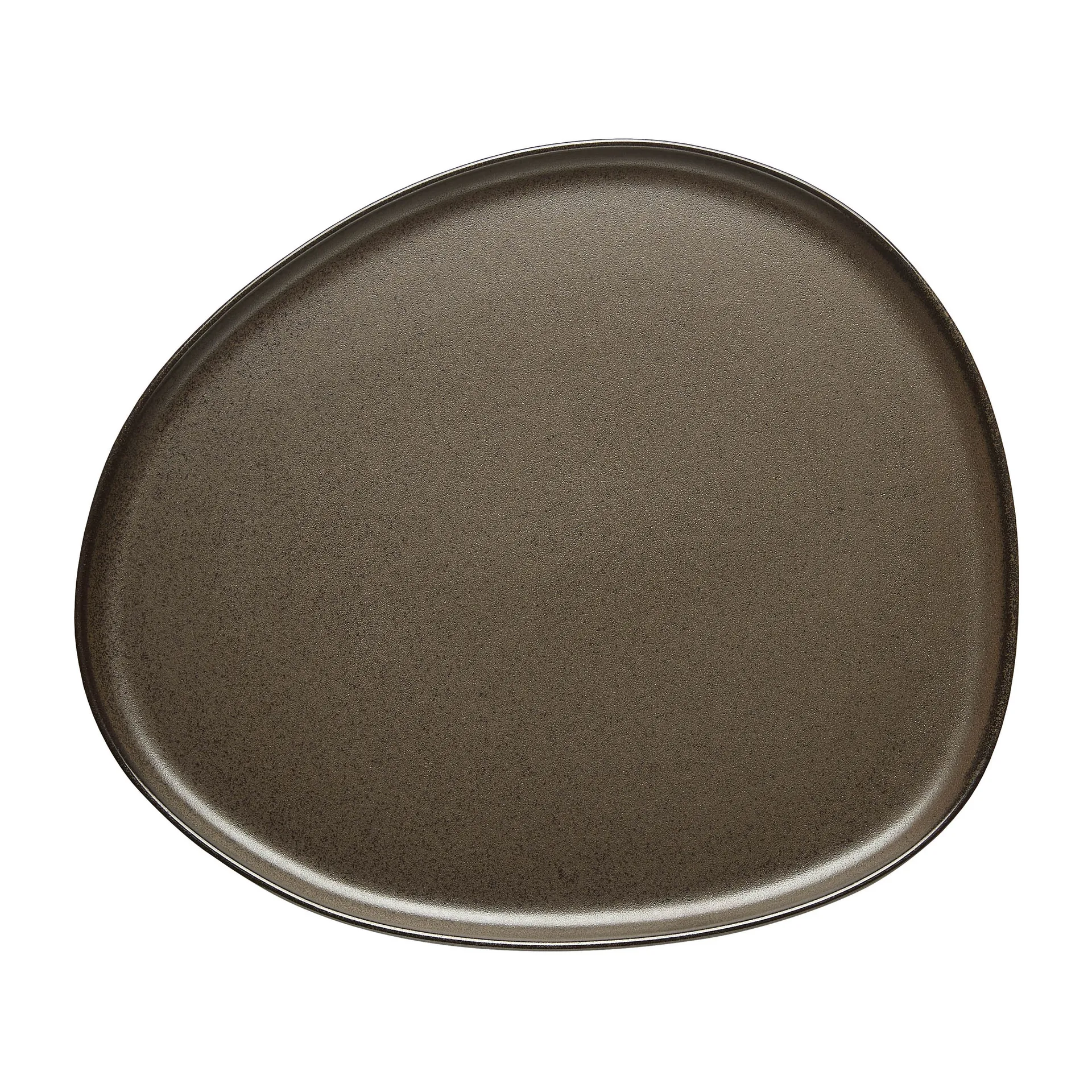Raw Organic tallerken 29 x 25 cm, Metallic Brown Aida