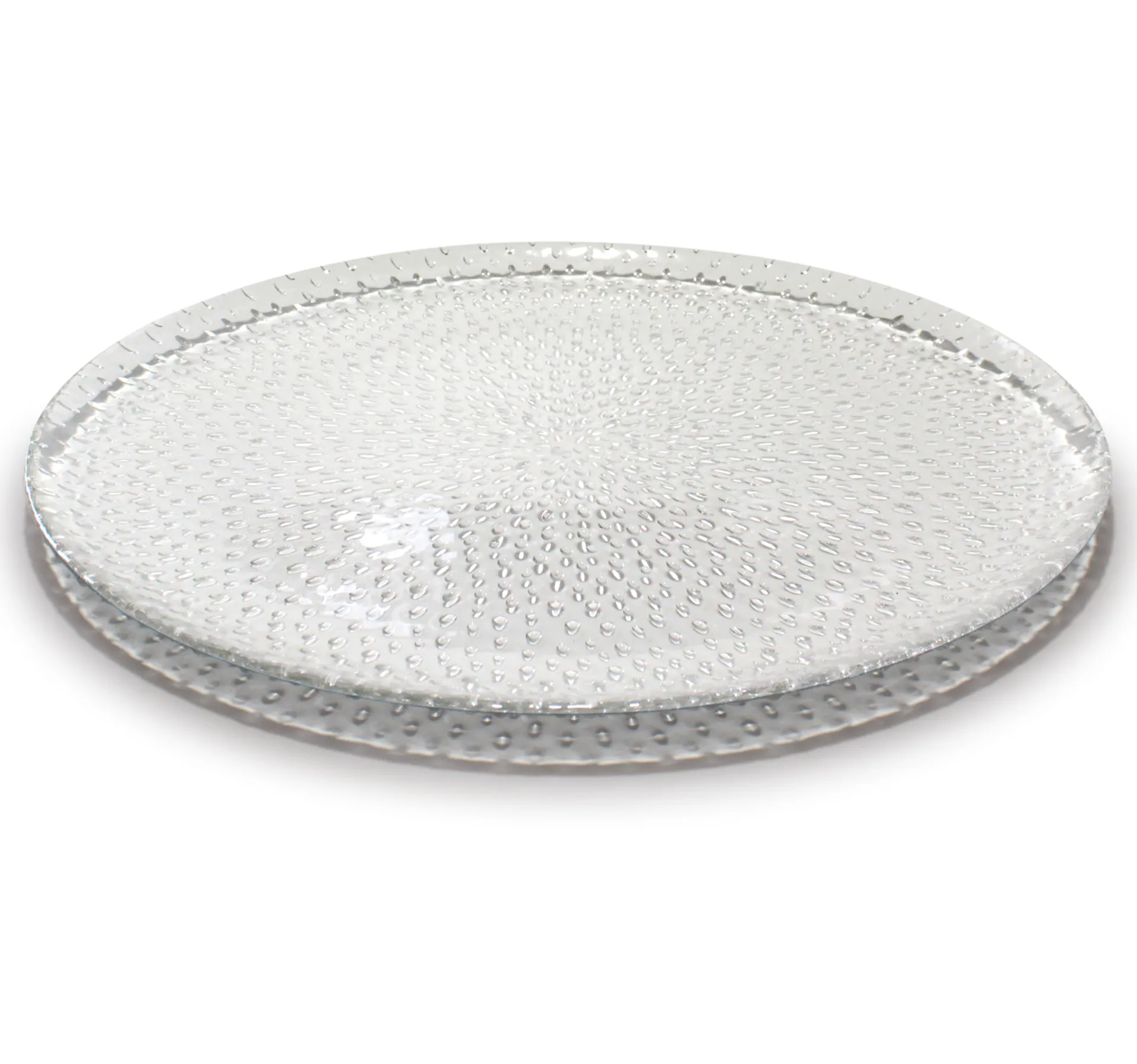 Raw serveringsfat glass, Klar Aida