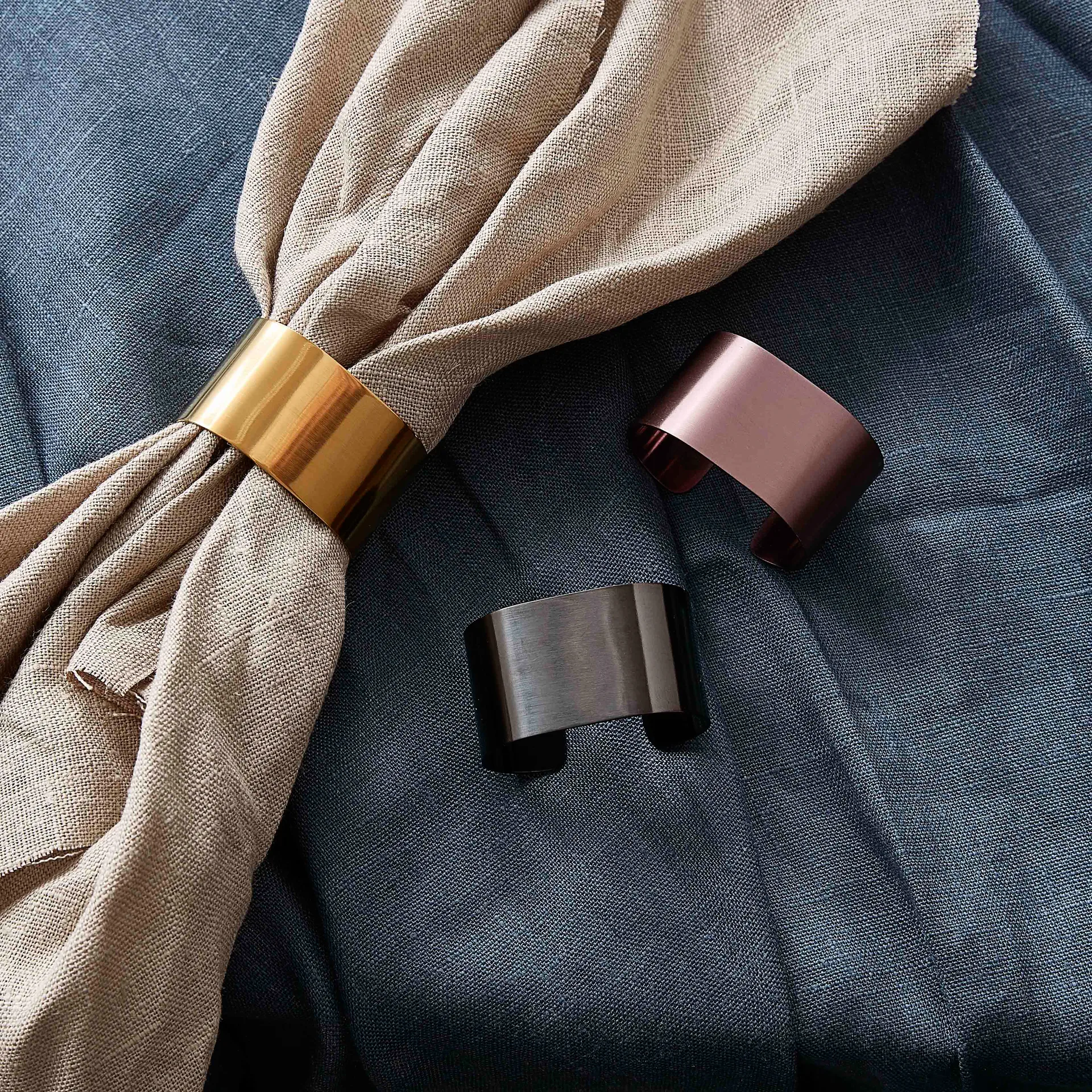 Raw serviettholder 4-pakning, Gold Aida