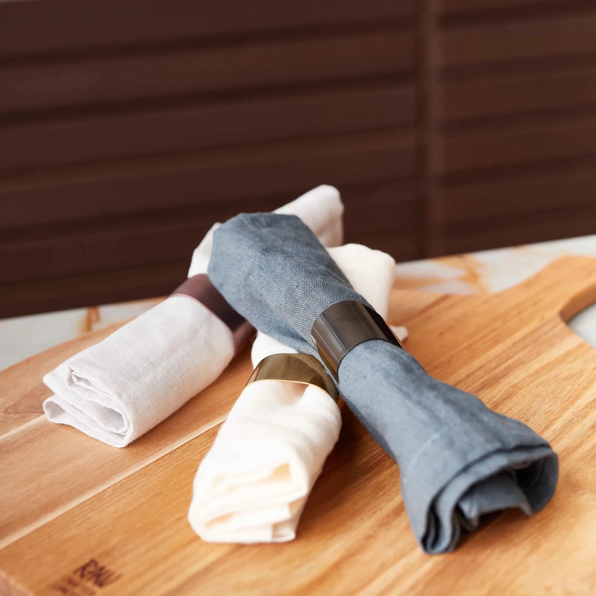 Raw serviettholder 4-pakning, Gold Aida