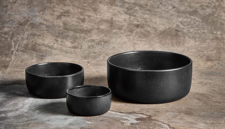 Raw skål 3 deler, Titanium Black Aida