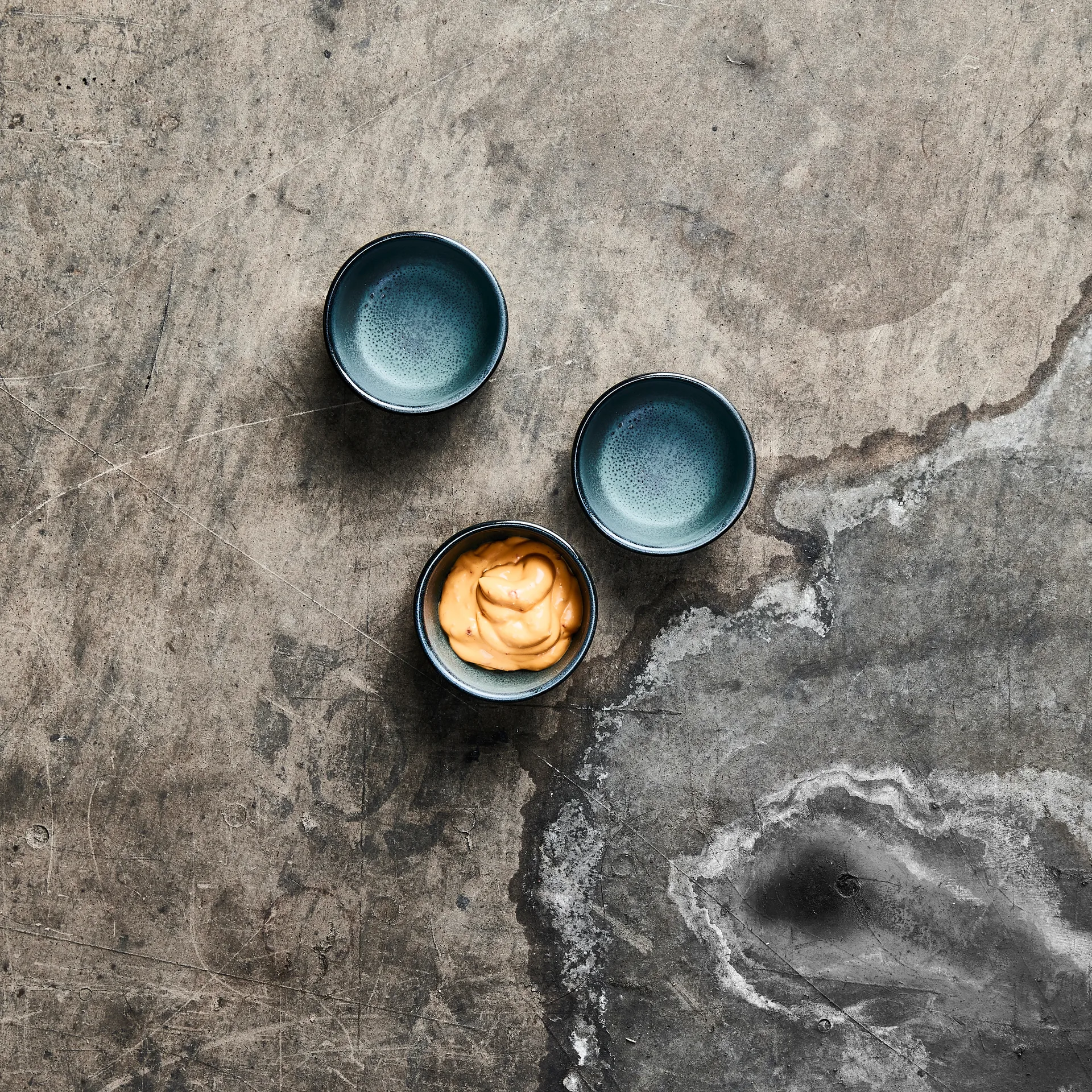 Raw skål mini Ø7,5 cm 3-stk., Northern green Aida