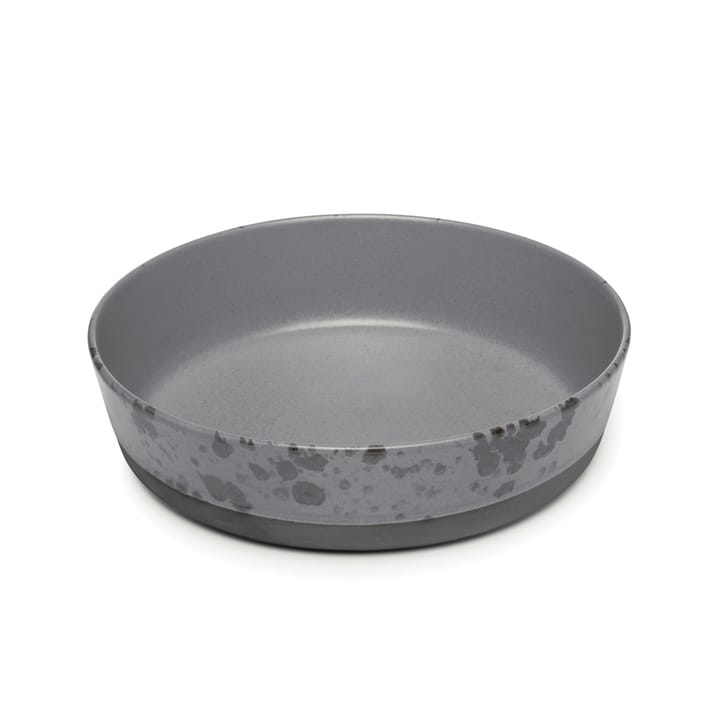 Raw suppetallerken Ø19,4 cm - grå med prikker - Aida